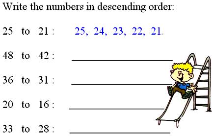 Ordering 2 Digit Numbers Activities For Preschoolers