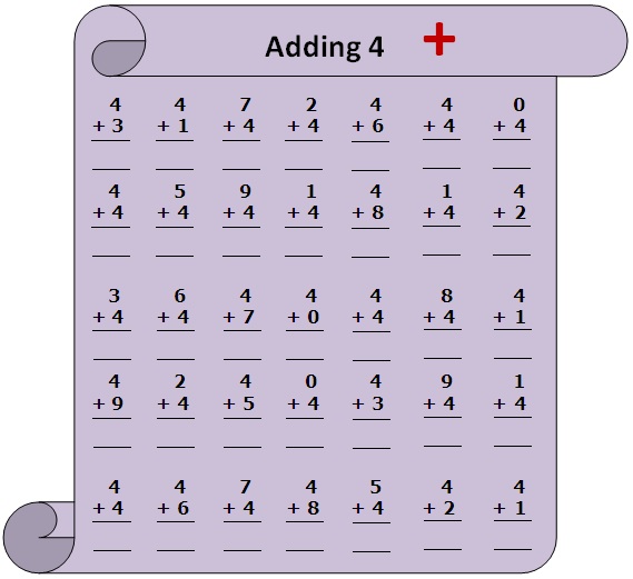 worksheet-on-adding-4-practice-numerous-questions-on-4-add-four