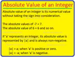 Absolute Value of an Integer