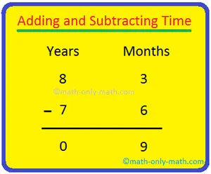Adding and Subtracting Time