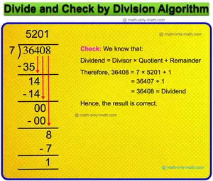 Divide and Check by Division Algorithm