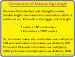 Conversion of Measuring Length