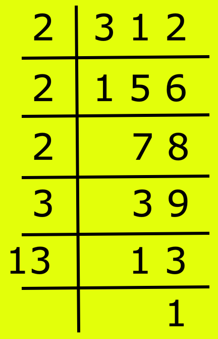 Prime Factor of 312