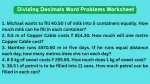 Dividing Decimals Word Problems Worksheet