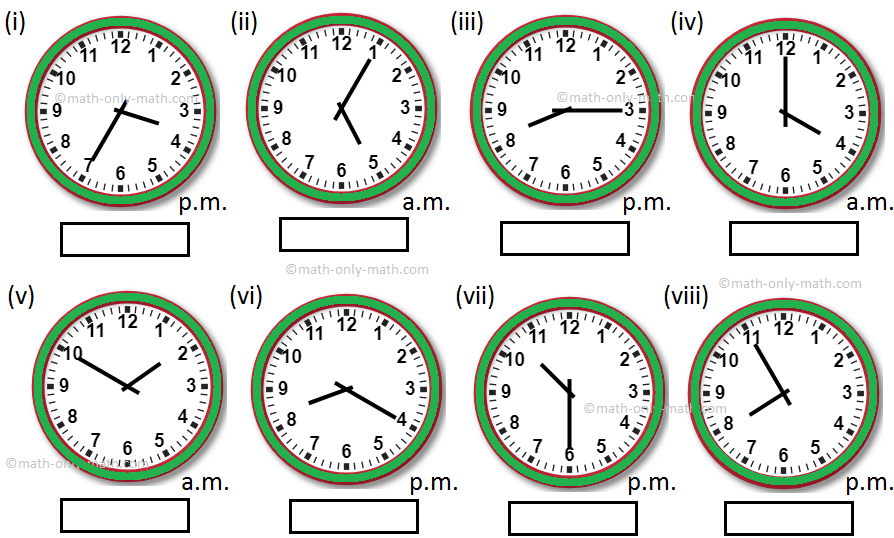 24 Hour Clock Worksheet