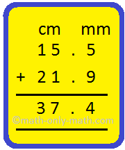 Adding and subtracting hotsell meters and centimeters calculator