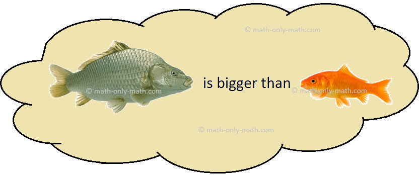 We will learn how to identify the bigger number or smaller number.   First we need to identify which object is bigger and which object is smaller and then we will learn to identify the bigger or smaller numbers.