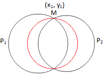 Circle Through the Intersection of Two Circles