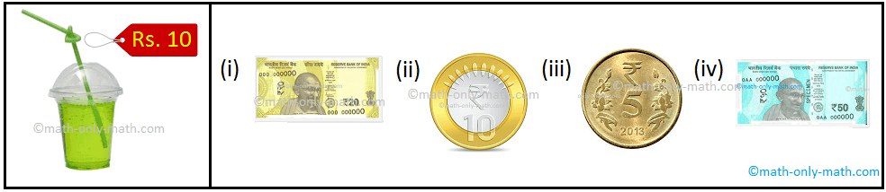 Combination of Coins and Notes