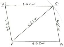 Steps of Construction of a Parallelogram