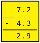 Decimal Subtraction
