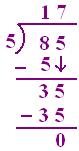 Divide and verify the result