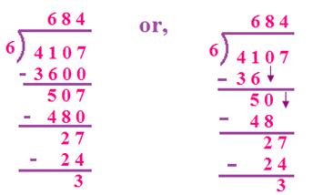 Divide Four-Digit by a One-Digit