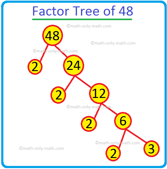 Factor Tree of 48