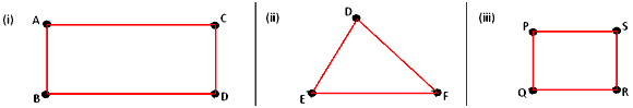 Join the points and draw the figures