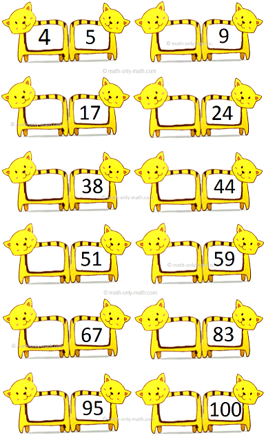 Just Before Number up to 100