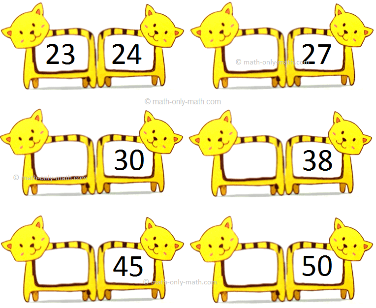 Just Before Numbers up to 50