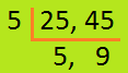 L.C.M. of 25 and 45