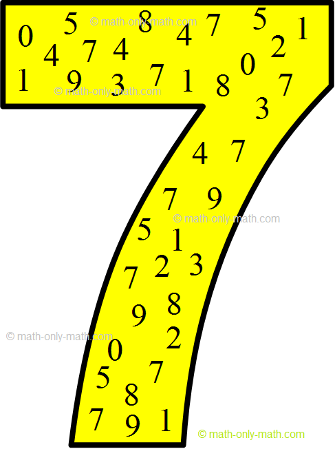 We will learn about number 7.  How to teach number 7 to your child?  Ask the child to pick up seven objects from a collection of items such as books, crayons, pencils and show it to you.  Some of the questions are given below will help your child to grasp very well about the