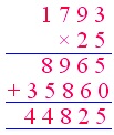 Multiply 4-digit by 2-digit Numbers