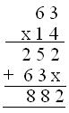 multiply a number by a 2 digit number