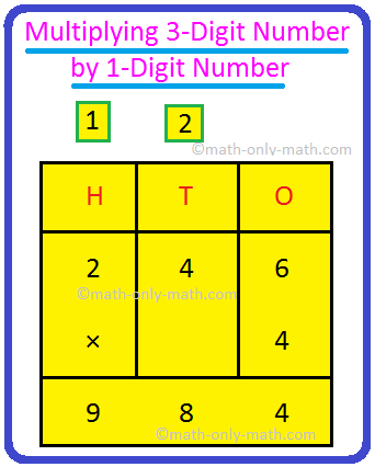 Multiplying 3-Digit Number by 1-Digit Number with Regrouping