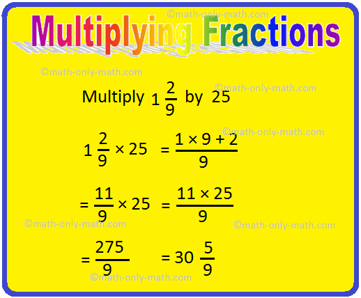 Multiplying Fractions Examples
