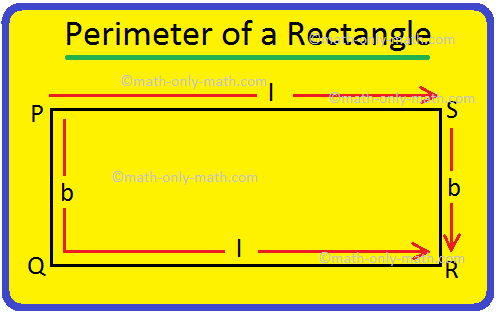 We will discuss here how to find the perimeter of a rectangle. We know perimeter of a rectangle is the total length (distance) of the boundary of a rectangle.  ABCD is a rectangle. We know that the opposite sides of a rectangle are equal.  AB = CD = 5 cm and BC = AD = 3 cm