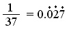 Pure Recurring Decimal Notation