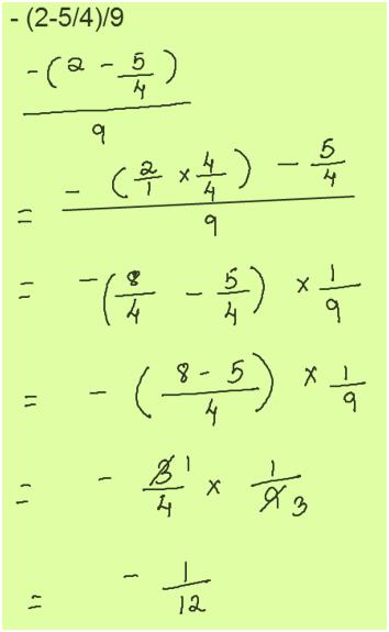 Example 7 - Simplify (i) {(1/3)^(−2) − (1/2)^(−3) } ÷ (1/4)^(−2)