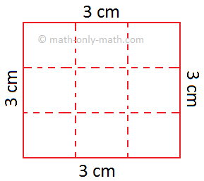 Square of Side 3 cm