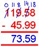 Subtraction Decimals