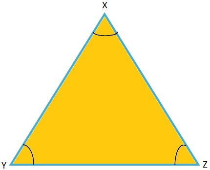 Three Angles of an Equilateral Triangle