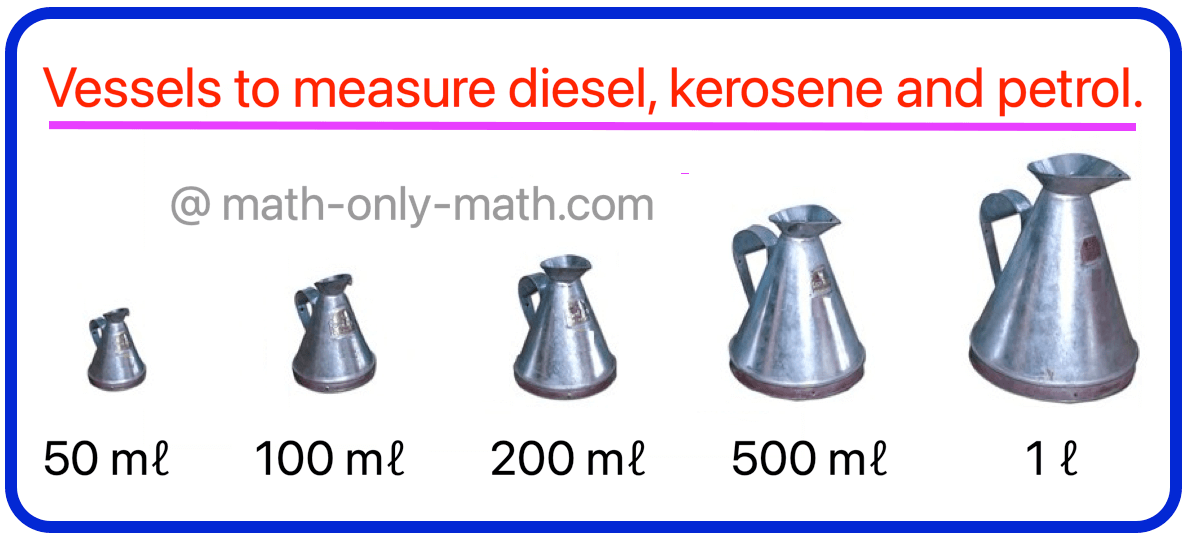 Vessels to Measure Diesel, Kerosene and Petrol
