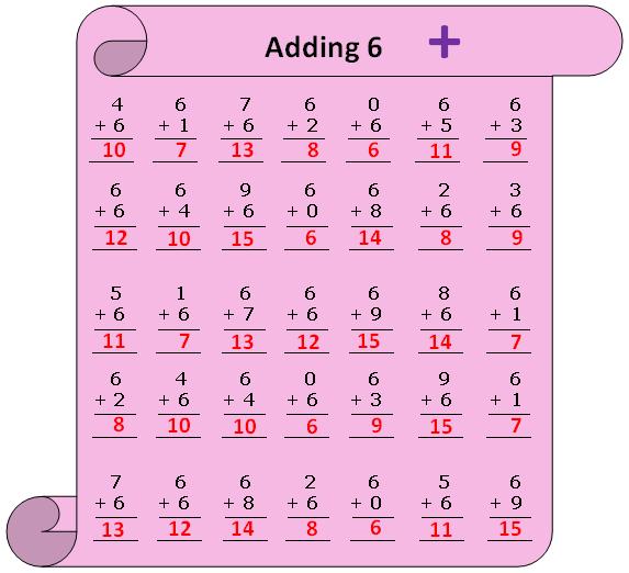 worksheet-on-adding-6-practice-numerous-questions-on-6-addition-table