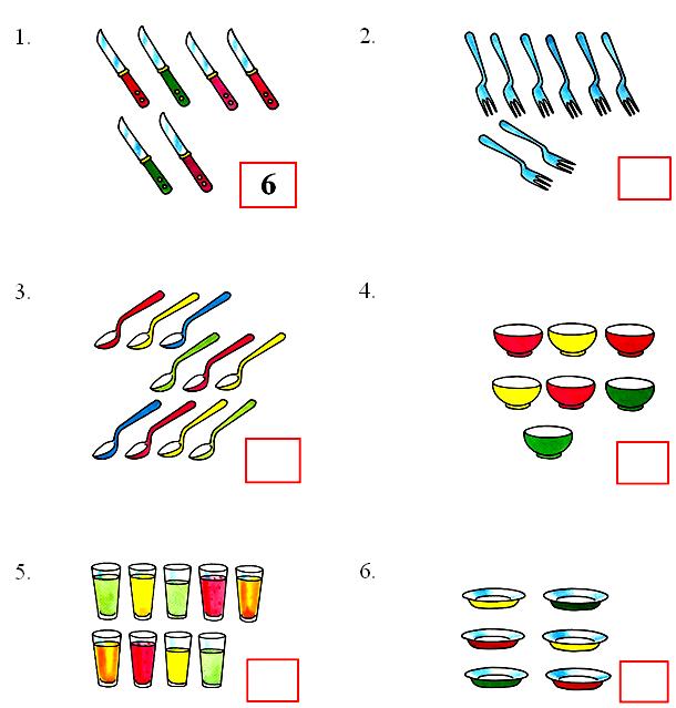 worksheet on counting numbers 6 to 10 kindergarten worksheets