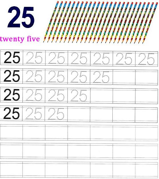 worksheet-on-number-25-preschool-number-worksheets-number-25