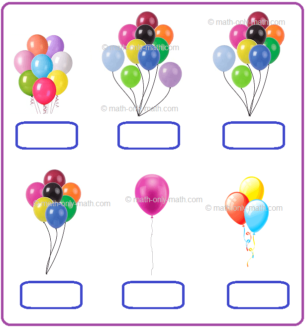Write the Number of Balloons
