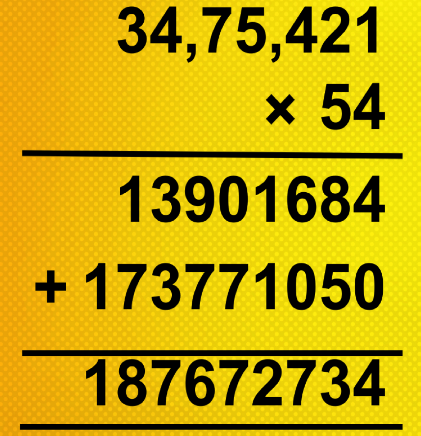 Word Problems on Multiplication of Whole Numbers