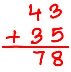 Add 43 and 35