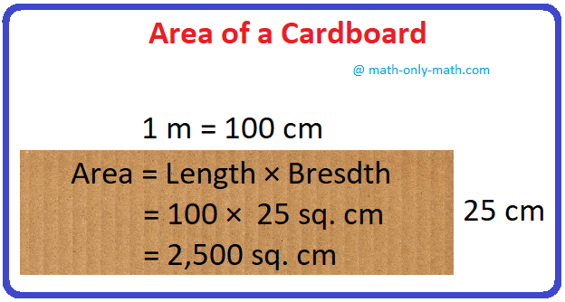 Area of a Cardboard