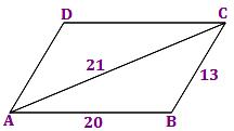 area of parallelogram,perimeter of parallelogram