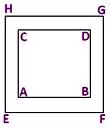area of the square path,square path