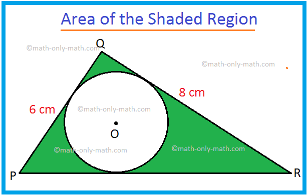 We will learn how to find the Area of the shaded region of combined figures. To find the area of the shaded region of a combined geometrical shape, subtract the area of the smaller geometrical shape from the area of the larger geometrical shape. Solved Examples on Area of 