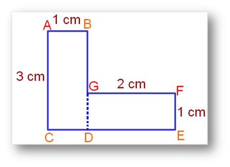 Areas of irregular figures can be determined by dividing the figure into squares and rectangles.  Some irregular figures are made of rectangular or square regions. The areas of such irregular figures can be determined by calculating the areas of these rectangles and squares.