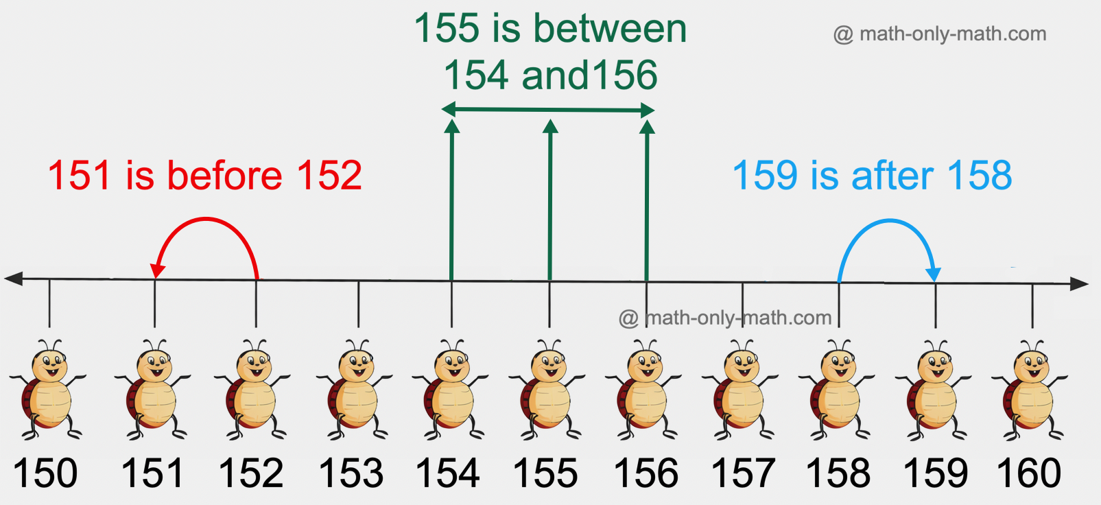 Before, After and Between Number - 2nd Grade