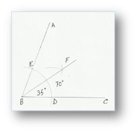 Bisecting an Angle Using a Compass
