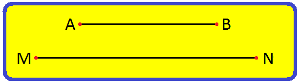 Compare the Two Line Segments