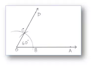 In construction of angles by using compass we will learn how to construct different angles with the help of ruler and compass.