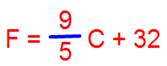 Converting the Temperature from Celsius to Fahrenheit